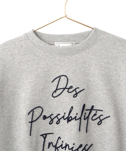ROPE' PICNIC（ロペピクニック）の「ブラッシュ刺繍スウェット/吸水速乾（スウェット・レディース・ライトグレー/チャコールグレー/グレー系その他・38）」の19枚目の写真