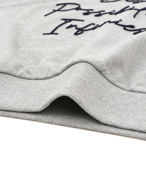 ROPE' PICNIC（ロペピクニック）の「ブラッシュ刺繍スウェット/吸水速乾（スウェット・レディース・ライトグレー/チャコールグレー/グレー系その他・38）」の14枚目の写真