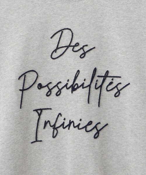 ROPE' PICNIC（ロペピクニック）の「ブラッシュ刺繍スウェット/吸水速乾（スウェット・レディース・ライトグレー/チャコールグレー/グレー系その他・38）」の15枚目の写真