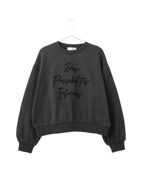 ROPE' PICNIC（ロペピクニック）の「ブラッシュ刺繍スウェット/吸水速乾（スウェット・レディース・ライトグレー/チャコールグレー/グレー系その他・38）」の5枚目の写真