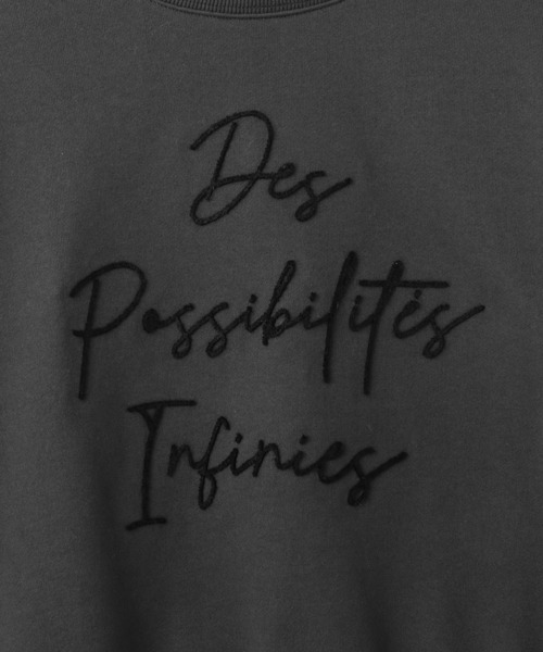 ROPE' PICNIC（ロペピクニック）の「ブラッシュ刺繍スウェット/吸水速乾（スウェット・レディース・ライトグレー/チャコールグレー/グレー系その他・38）」の6枚目の写真