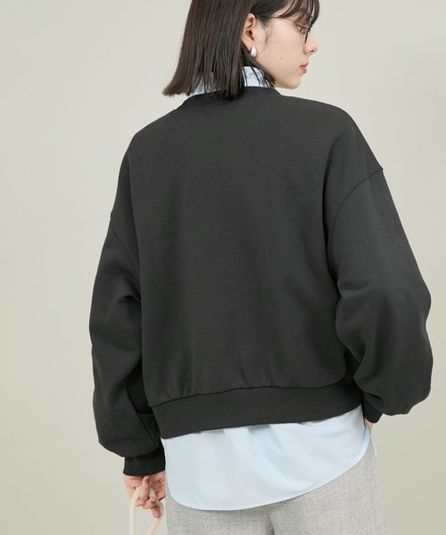 ROPE' PICNIC（ロペピクニック）の「ブラッシュ刺繍スウェット/吸水速乾（スウェット・レディース・ライトグレー/チャコールグレー/グレー系その他・38）」の22枚目の写真