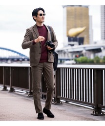 EDWIN（エドウィン）の「デニスラ スリムテーパード スラックス コーデュロイパンツ ストレッチ ビジネス 洗える（スラックス）」