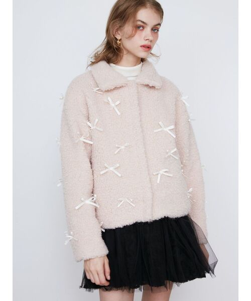 美品♡CALNAMURメニーリボンループファーブルゾン