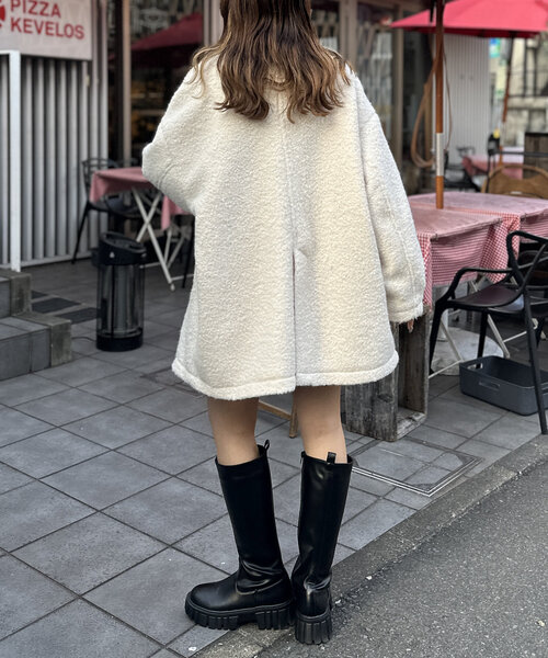 【セール】【着るだけで映える】ブークレコート（その他アウター）｜w closet（ダブルクローゼット）