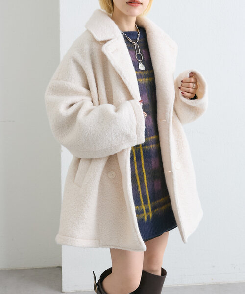 【セール】【着るだけで映える】ブークレコート（その他アウター）｜w closet（ダブルクローゼット）