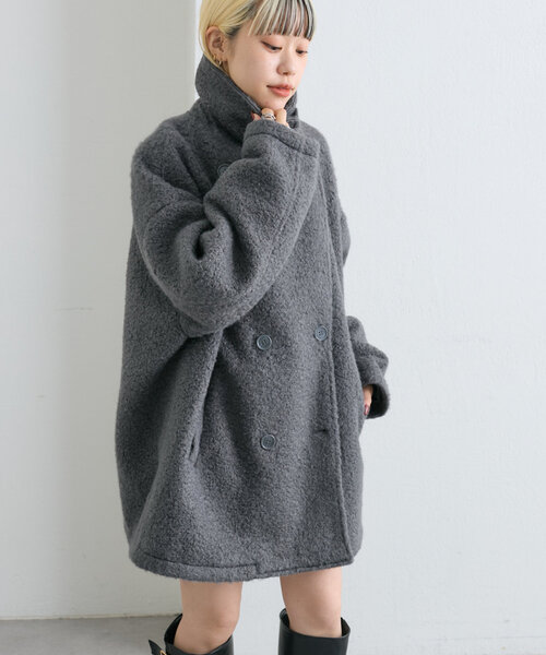 【セール】【着るだけで映える】ブークレコート（その他アウター）｜w closet（ダブルクローゼット）