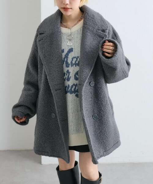 【セール】【着るだけで映える】ブークレコート（その他アウター）｜w closet（ダブルクローゼット）