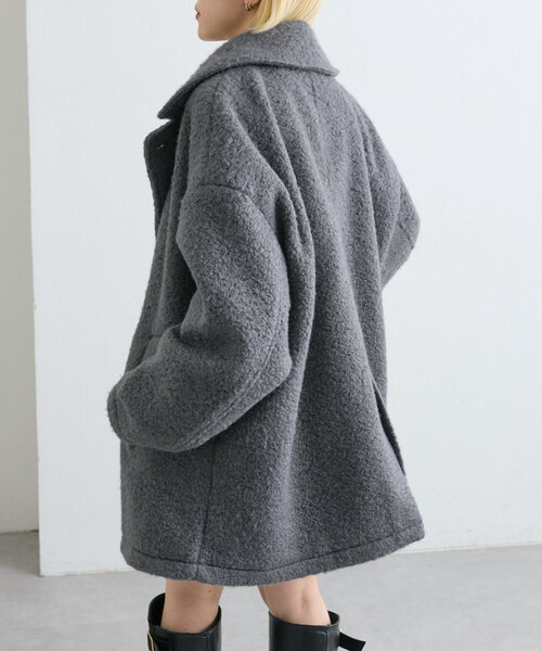 【セール】【着るだけで映える】ブークレコート（その他アウター）｜w closet（ダブルクローゼット）