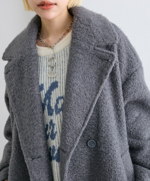 【セール】【着るだけで映える】ブークレコート（その他アウター）｜w closet（ダブルクローゼット）