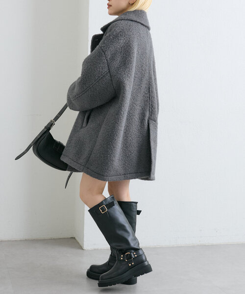 【セール】【着るだけで映える】ブークレコート（その他アウター）｜w closet（ダブルクローゼット）