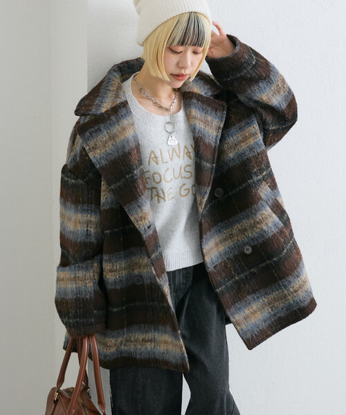 【セール】【着るだけで映える】ブークレコート（その他アウター）｜w closet（ダブルクローゼット）