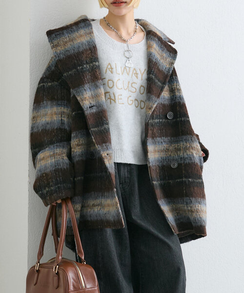 【セール】【着るだけで映える】ブークレコート（その他アウター）｜w closet（ダブルクローゼット）