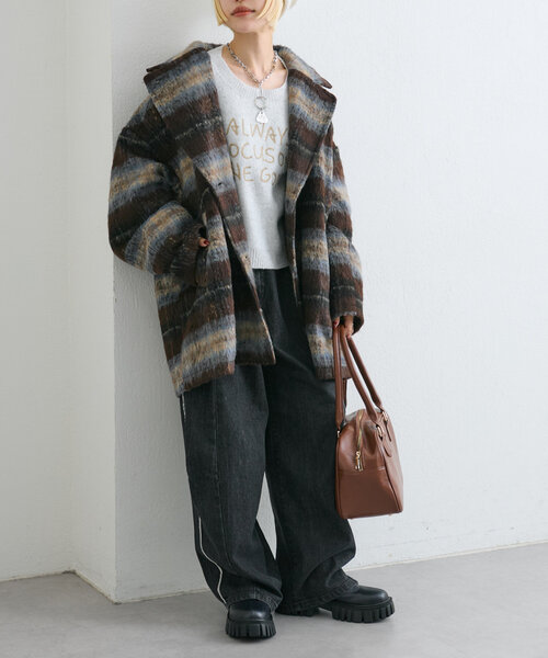 【セール】【着るだけで映える】ブークレコート（その他アウター）｜w closet（ダブルクローゼット）