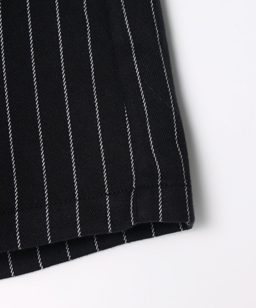 CIAOPANIC TYPY(チャオパニックティピー)の「【店舗人気アイテム★】T/RPUピンストライプガウチョパンツ(その他パンツ・キッズ・オフホワイト/ネイビー・105/125/135/95/115)」の6枚目の写真