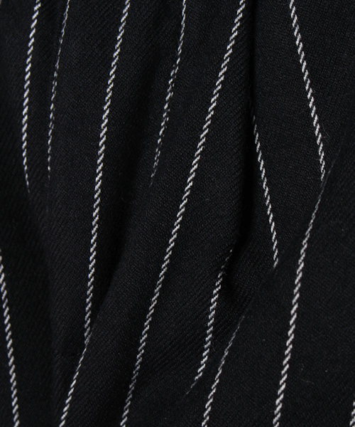 CIAOPANIC TYPY(チャオパニックティピー)の「【店舗人気アイテム★】T/RPUピンストライプガウチョパンツ(その他パンツ・キッズ・オフホワイト/ネイビー・105/125/135/95/115)」の9枚目の写真