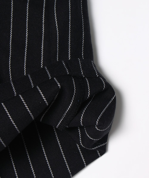 CIAOPANIC TYPY(チャオパニックティピー)の「【店舗人気アイテム★】T/RPUピンストライプガウチョパンツ(その他パンツ・キッズ・オフホワイト/ネイビー・105/125/135/95/115)」の10枚目の写真