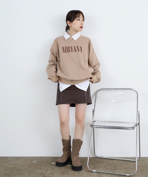 Chick(チック)の「▲Leather Mini Skirt / レザーミニスカート レザースカート(スカート・レディース・ブラック/ベージュ/ダークブラウン・S/L/M)」の15枚目の写真