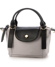 perche | ペルケ perche / ナイロン×牛革かぶせジェムストーン2wayショルダーバッグ(ショルダーバッグ)