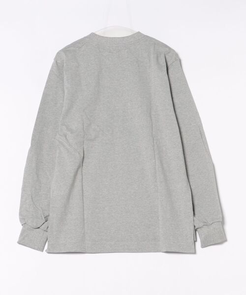 KEnTe(ケンテ)の「Basic Cotton Long Tee(Tシャツ/カットソー・レディース・ベージュ/グレー・M/L)」の4枚目の写真