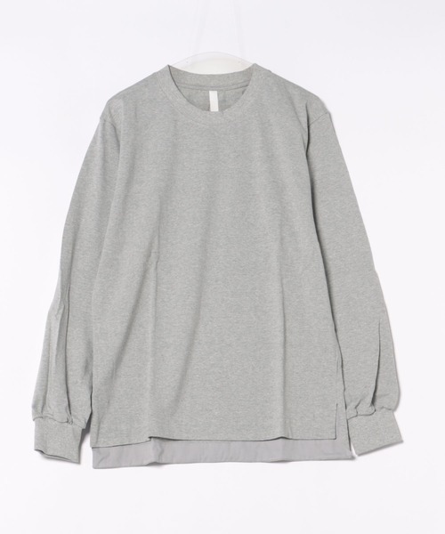 KEnTe(ケンテ)の「Basic Cotton Long Tee(Tシャツ/カットソー・レディース・ベージュ/グレー・M/L)」の5枚目の写真