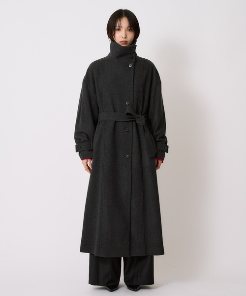 UNITED TOKYO ロングコート WEB先行発売】スタンドカラーロングコート(1 GREY