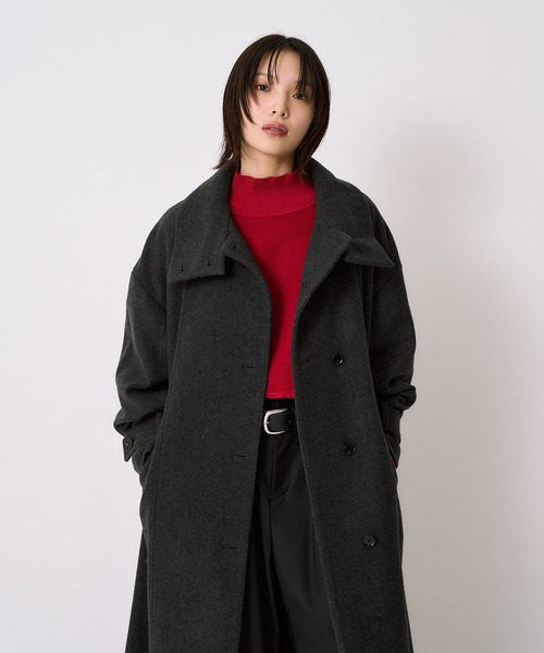 UNITED TOKYO ロングコート ウールツイステッドロングコート(1 BROWN): : ウィメンズ