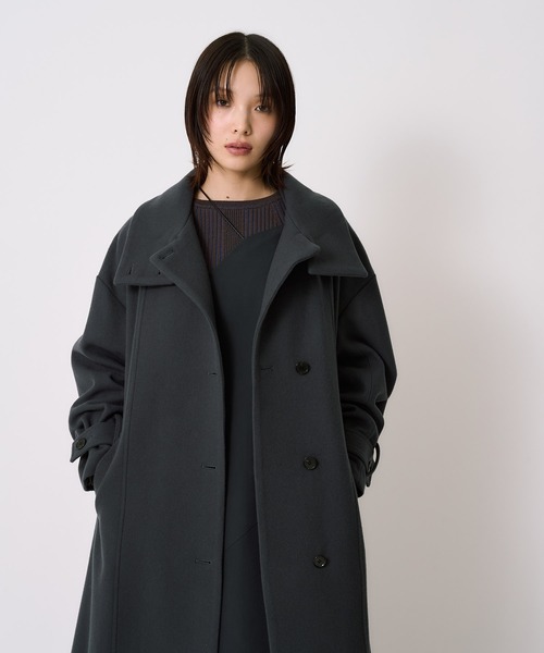 ユナイテッドトウキョウ　ロングコート 大人気コート再登場！】スタンドカラーロングコート｜保温/撥水