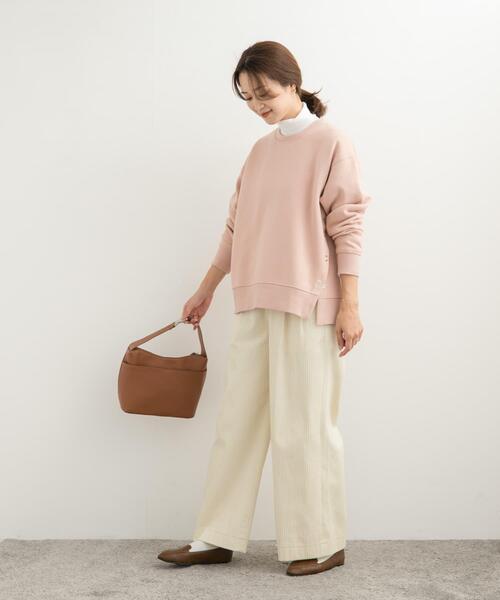 URBAN RESEARCH DOORS（アーバンリサーチドアーズ）の「コーデュロイタックワイドパンツ（その他パンツ・レディース・アイボリー/ライトグレー・MEDIUM/SMALL）」の7枚目の写真