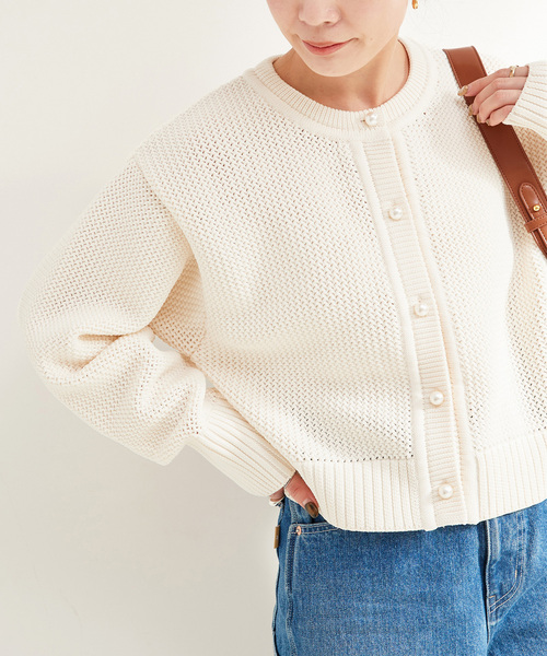 《追加》パールボタンカーディガン（カーディガン/ボレロ）｜B.C STOCK（ベーセーストック）