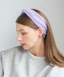 14+（イチヨンプラス）の「シャーリング生地ニットターバン（ヘアバンド）」