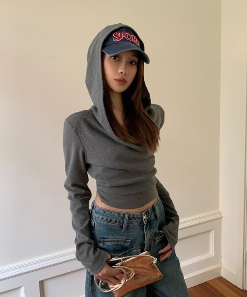 ラップフーディトップス（Tシャツ/カットソー）｜Vipoa（ヴィポア）の