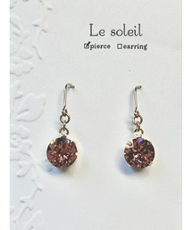 【Le soleil】一粒　スワロフスキーピアス(MA)