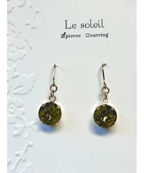 tone（トーン）の「【Le soleil】一粒　スワロフスキーピアス(MA)（ピアス（両耳用）・レディース・その他1/その他2/その他5/その他4/その他3・FREE）」の5枚目の写真