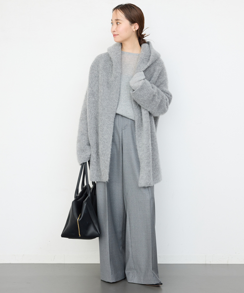 Deuxieme Classe(ドゥーズィエムクラス)の「Alpaca Fluffy Gown(その他アウター・レディース・ホワイト系その他/グレー・FREE)」の18枚目の写真
