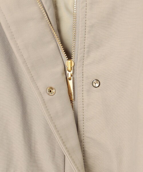 コットンナイロンタッサーライナー付きスタンドカラー コート（その他