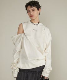 PRANK PROJECT | 【2025 Spring Pre-Order】アシメドレープジップトップ / Asymmetric Drape Zip Top(その他トップス)