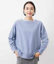 ミッシェルクラン 【新品】MICHEL  薄手 プルオーバーニット セーター カシュクール ストレッチ 無地 長袖 毛など 38 黒 売れ筋商品|||レディース MICHEL KLEIN（ミッシェルクラン）のニット・セーター｜おすすめ