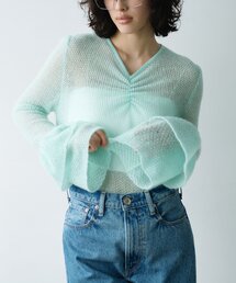 CODE A（コードエー）の「bell sleeve mohair pullover（ニット/セーター）」