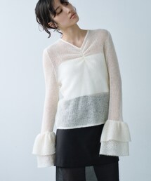 CODE A | bell sleeve mohair pullover(ニット/セーター)