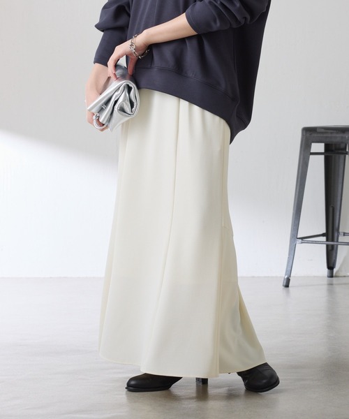 COLLAGE GALLARDAGALANTE（コラージュガリャルダガランテ）の「ジャージマーメイドスカート/セットアップ可/WEB限定（スカート・レディース・ベージュ/ブラック/ネイビー/オフホワイト・FREE/TM）」の21枚目の写真