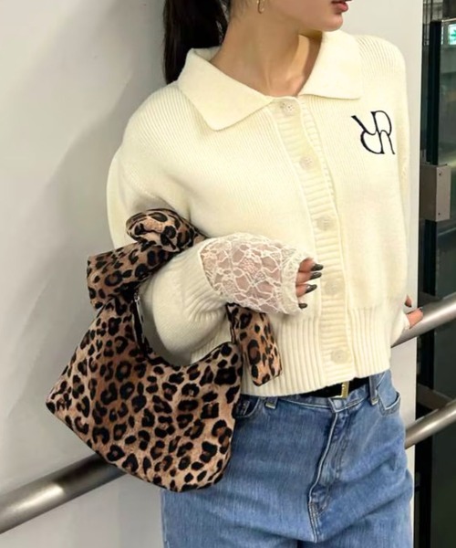 FOREVER 21(フォーエバー トゥエンティーワン)の「【2025SS】パファーリボンハンドルバッグ(ハンドバッグ・レディース・レオパード/イエロー/ブラック・FREE)」の1枚目の写真