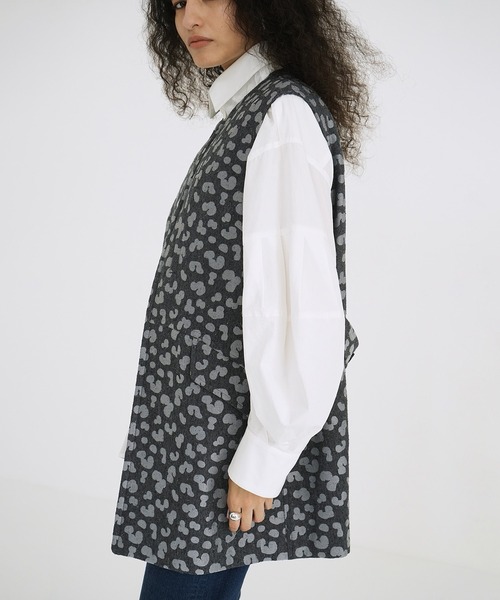 CLANE(クラネ)の「LEOPARD LONG GILET(その他トップス・レディース・ブラック/ベージュ・FREE)」の19枚目の写真