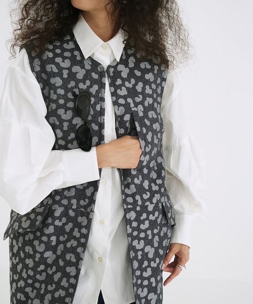 セール】LEOPARD LONG GILET（その他トップス）｜CLANE（クラネ）の