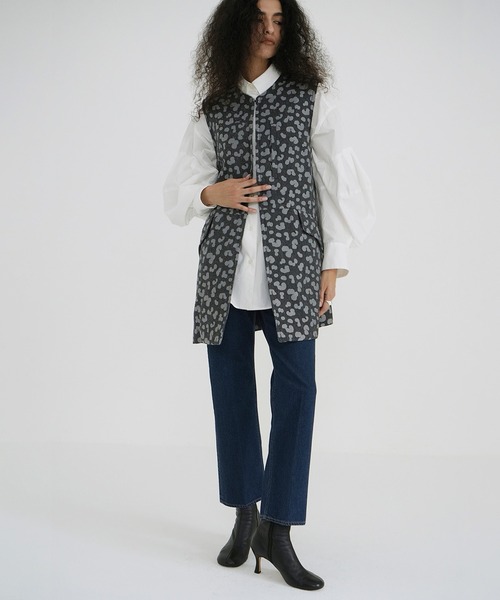 CLANE(クラネ)の「LEOPARD LONG GILET(その他トップス・レディース・ブラック/ベージュ・FREE)」の21枚目の写真