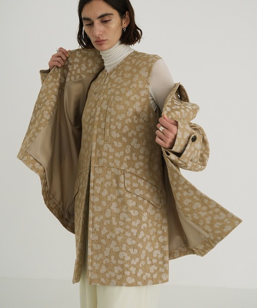 CLANE レオパードロングジレ セール】LEOPARD LONG GILET（その他トップス）｜CLANE（クラネ）の