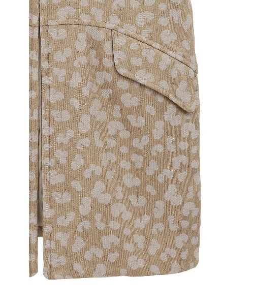 CLANE レオパードロングジレ セール】LEOPARD LONG GILET（その他トップス）｜CLANE（クラネ）の
