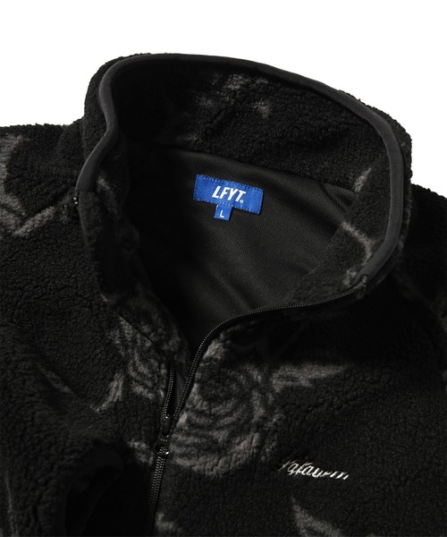 LFYT(エルエフワイティー)の「LFYT ラファイエット【Lafayette】- ローズオールオーバージャケット【ROSE ALLOVER PATTERNED FLEECE JACKET LA241008】(その他アウター・メンズ・ナチュラル/ブラック・MEDIUM/LARGE/X-LARGE/XX-LARGE)」の12枚目の写真