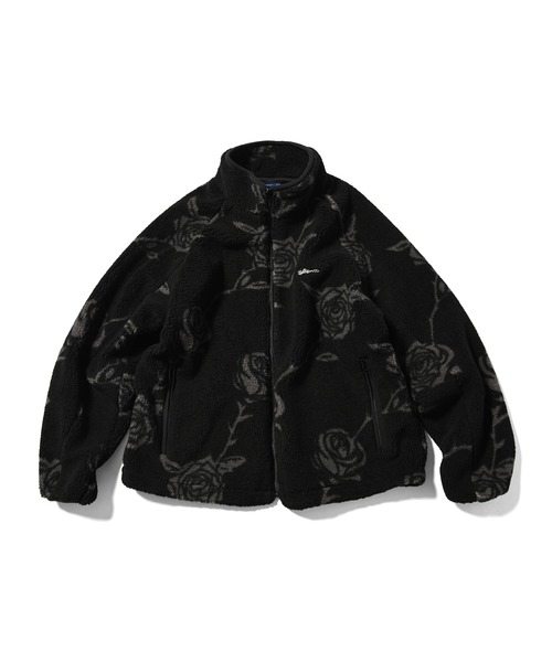 LFYT(エルエフワイティー)の「LFYT ラファイエット【Lafayette】- ローズオールオーバージャケット【ROSE ALLOVER PATTERNED FLEECE JACKET LA241008】(その他アウター・メンズ・ナチュラル/ブラック・MEDIUM/LARGE/X-LARGE/XX-LARGE)」の9枚目の写真