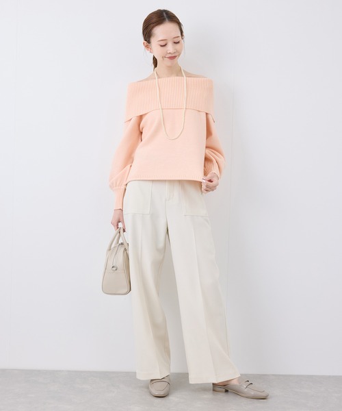 ROPE' PICNIC(ロペピクニック)の「【emur/エミュール】オフショルダーニット(ニット/セーター・レディース・オフホワイト/ブラック/ピンク・38)」の19枚目の写真